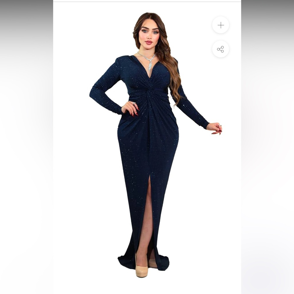 UNMATCHEDBYU

ADALEE RHINESTONE NAVY BLUE GOWN
